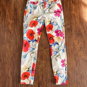 7 For all Mankind- comfort floral jeans